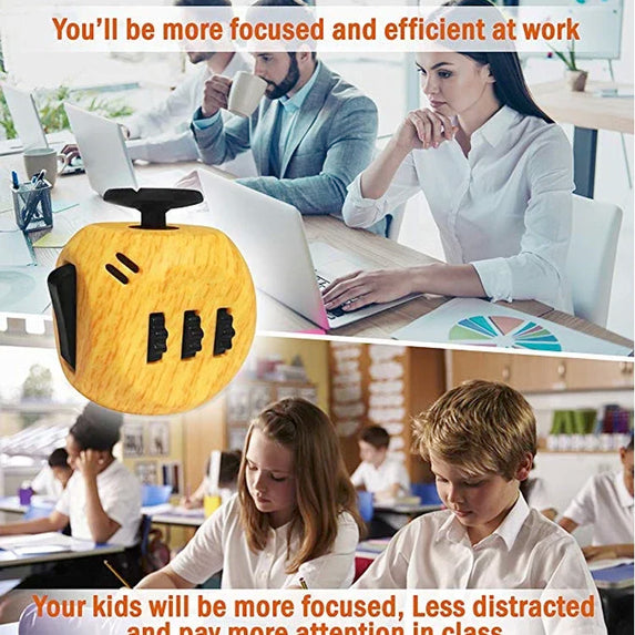 6 Sides Fidget Cube Sensory Toys For Adults and Kids with ADHD ADD OCD Autism Anxiety Anti Stress Relive EDC Hand Fidget Toys