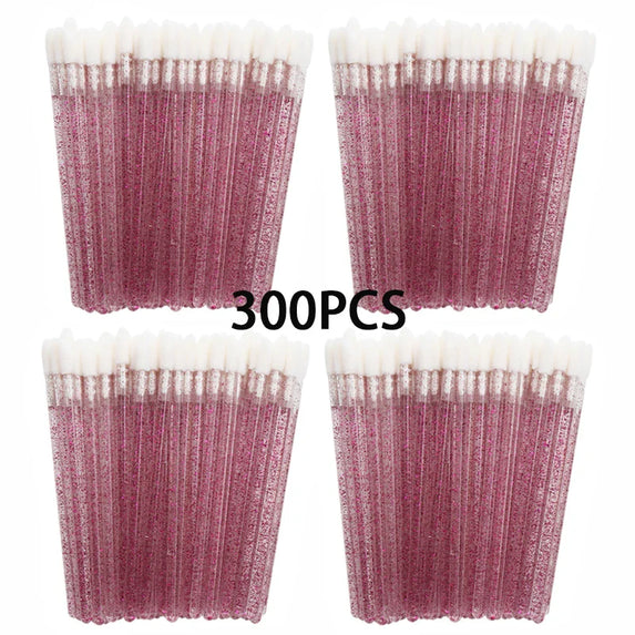 100/300PCS Disposable Lip Brush Makeup Brushes Lipstick Applicator Wands Wholesale Eyelashes Extension Tool Beauty Accessories