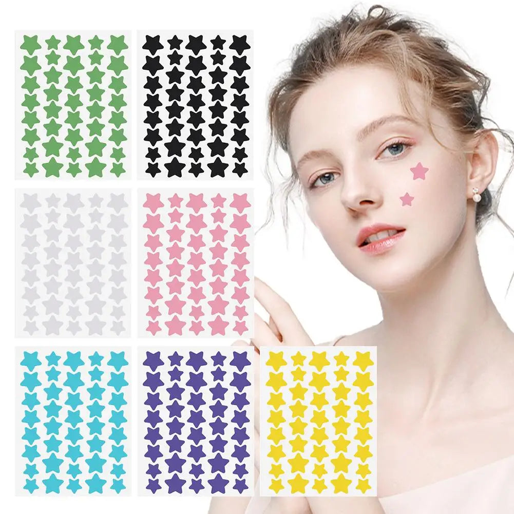 40 Counts Stars Shape Acne Pimple Patches Invisible Concealer Waterproof Blemish Spot Pimple Cover Stickers Face Beauty Skincare