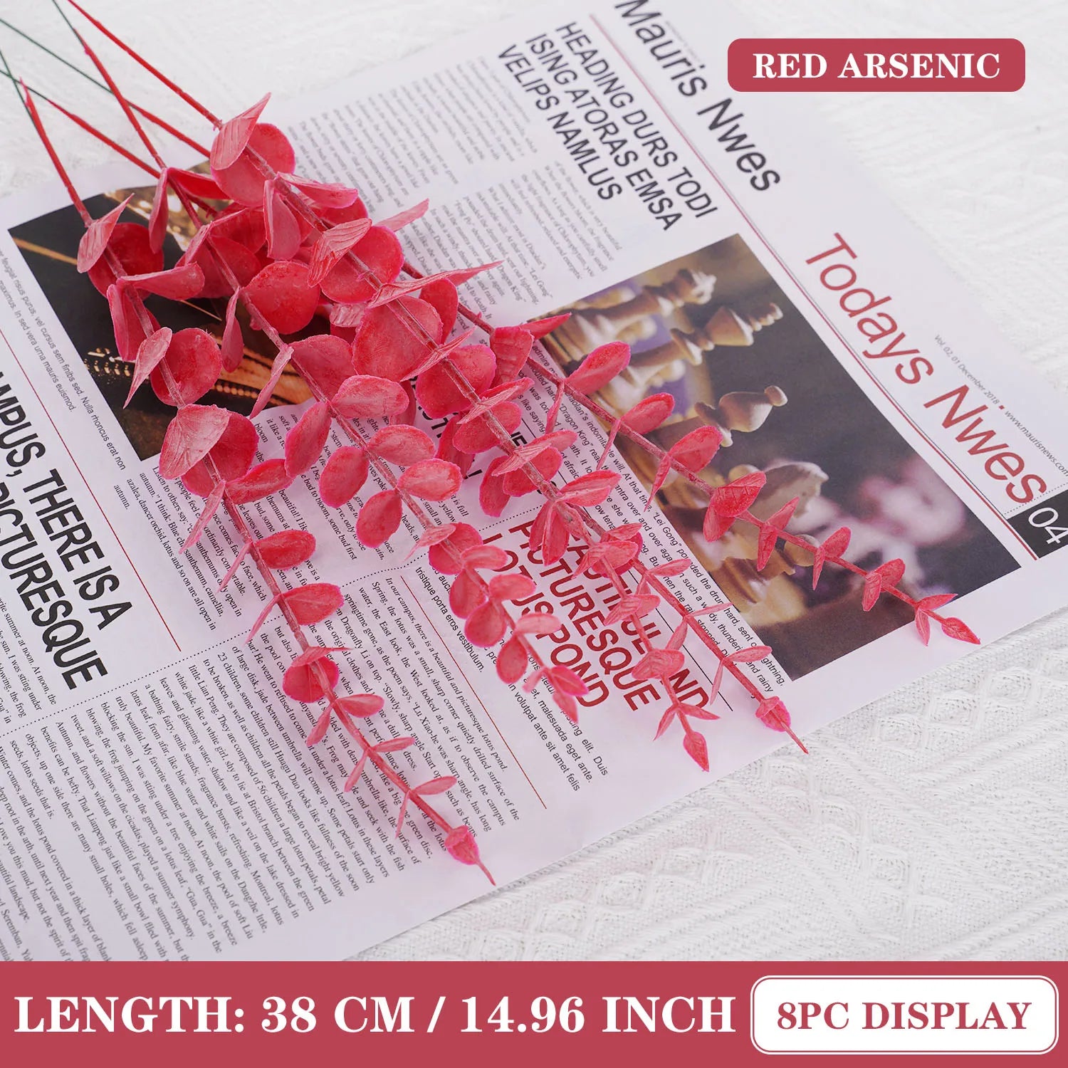 5pcs/Lot Artificial Gold Eucalyptus Branch Stem Artificial Plants for Wedding Flower Arrangement Greenery Home Decoration