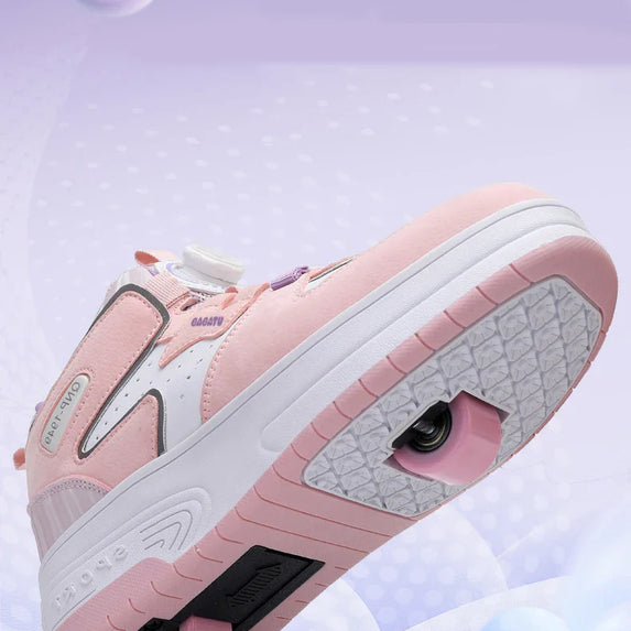 Children Junior Roller Skate Shoes Kids Sneakers with Two Boys Girls Wheels Shoes Running Adult Casual Boys Shoes size 31-42