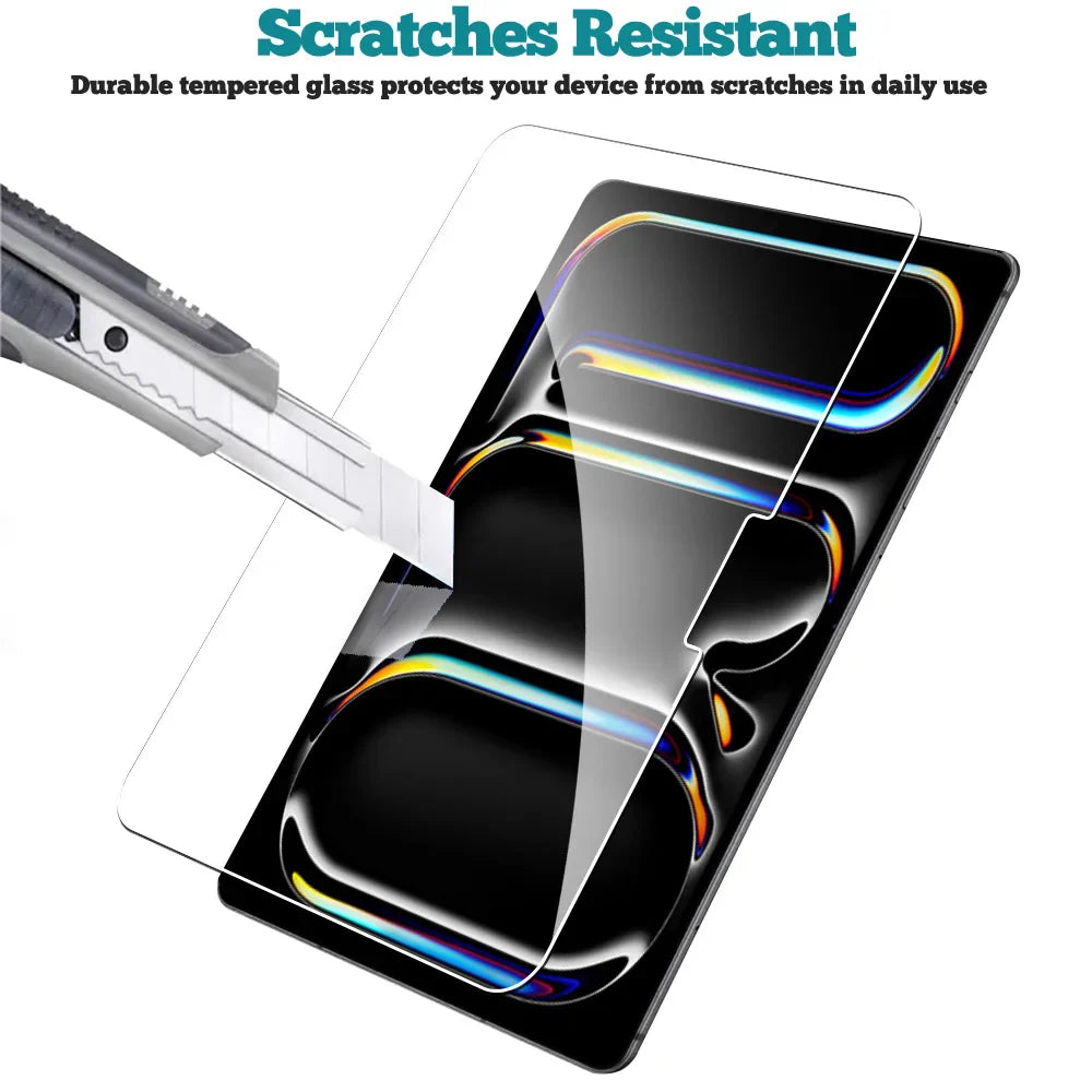 2Pcs Tempered Glass Screen Protector For ipad Pro Air 13 11 2024 M4 M2 Air 5 4 Pro 12.9 11 M3 2025 Film