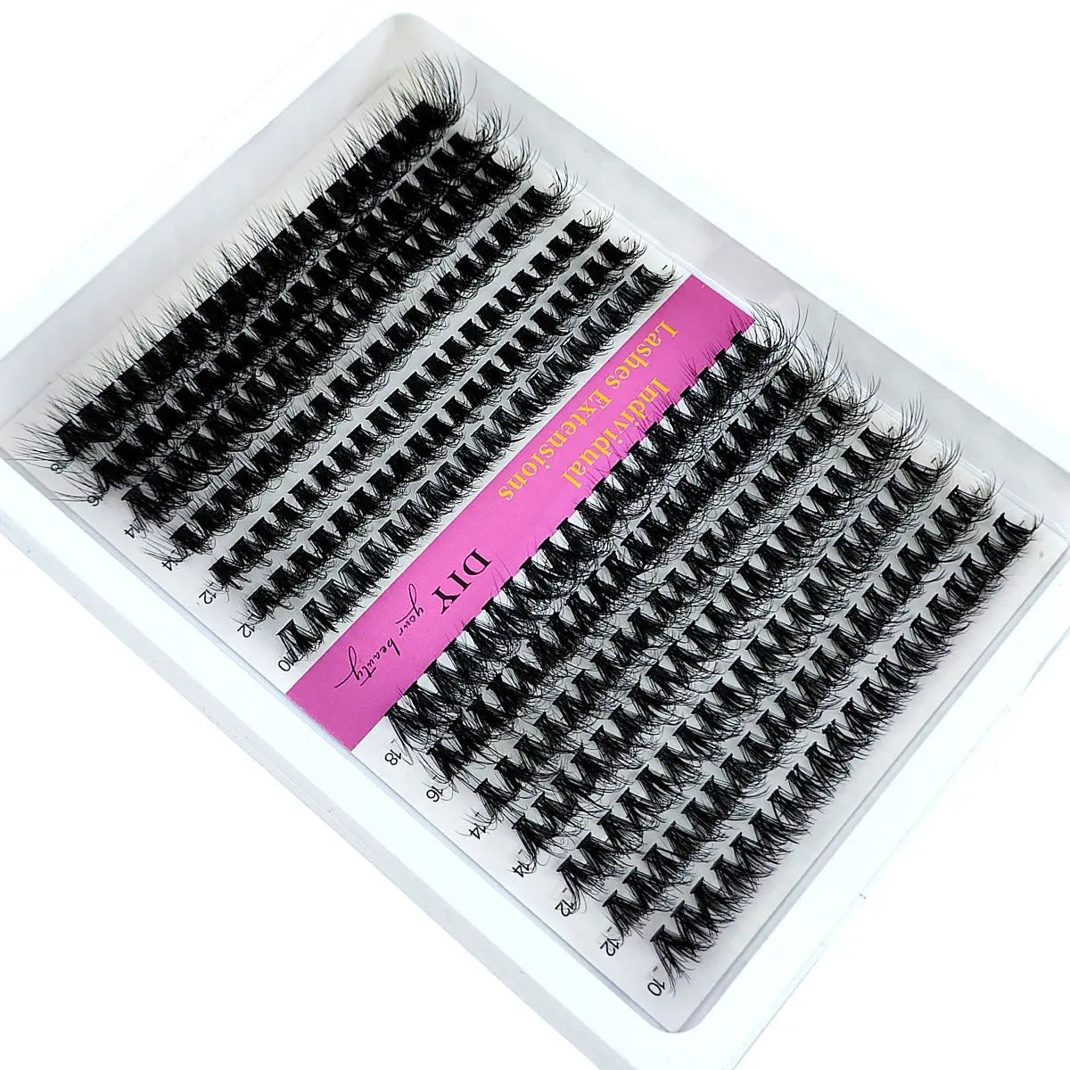 14 Rows 5D Fluffy Cluster Lashes 40D60D/80D/100D Thick Eyelash CC/D/DD Curl 10-18mm Mix Individual Lashes DIY Lash Extensions