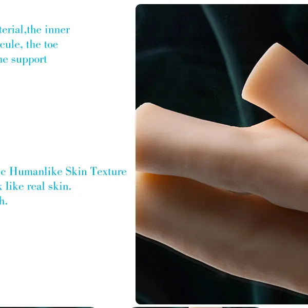 Silicone Feet Model Realistic Fake Foot Female Mannequin Display Jewerly Sandal Shoe Sock Art Sketch Nail TG ONE 3713