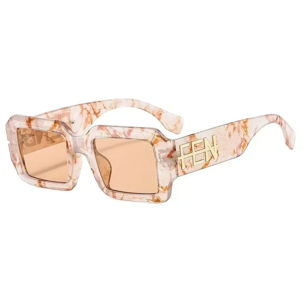 2025 New Summer Men's Glasses Fashion Luxury Brand Women's Wear Designer New Sunglasses Neutral Charm Sliding Eye Mask UV400