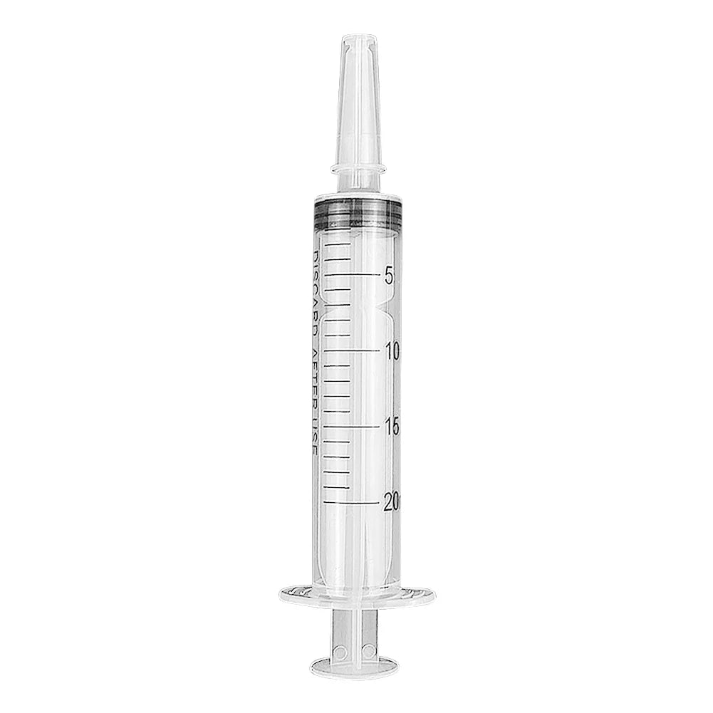 20-150ml Measuring Syringe Glue Filling Plastic Syringe Nutrient Sterile Without Needle Watering Refilling for Animal Feeding