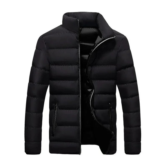 Casual Slim Fit Cotton Coat For Men And Women 2021 Winter Thickened Padded Jacket Fashionable Stand Collar Student Style