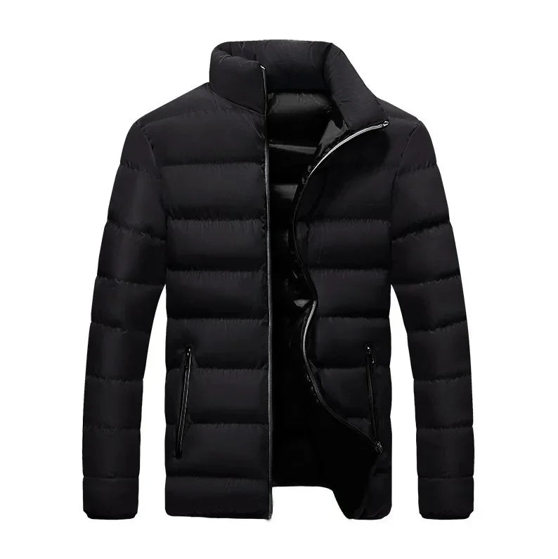 Casual Slim Fit Cotton Coat For Men And Women 2021 Winter Thickened Padded Jacket Fashionable Stand Collar Student Style