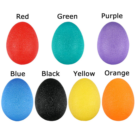 Silicone Ball Hand Grip Strength Trainer Adults Kids Wrist Rehab Therapy Stress Relief Finger Resistance Exercise Squeezer