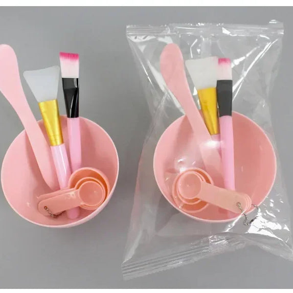 7pcs Facial Brush Mask Bowl Spoon Set Mask Brush Bar DIY Beauty Tools Mixing Tools Skin Care Makeup Supplies Woman Facial Tools