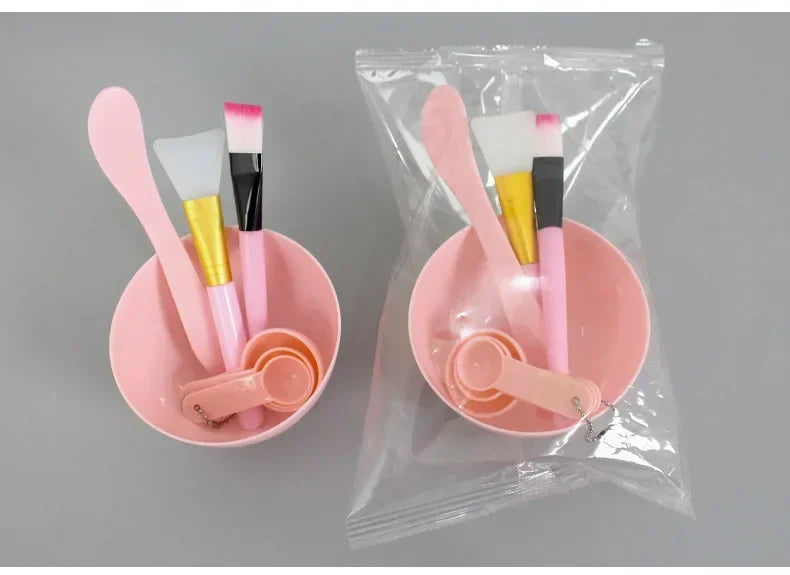 7pcs Facial Brush Mask Bowl Spoon Set Mask Brush Bar DIY Beauty Tools Mixing Tools Skin Care Makeup Supplies Woman Facial Tools