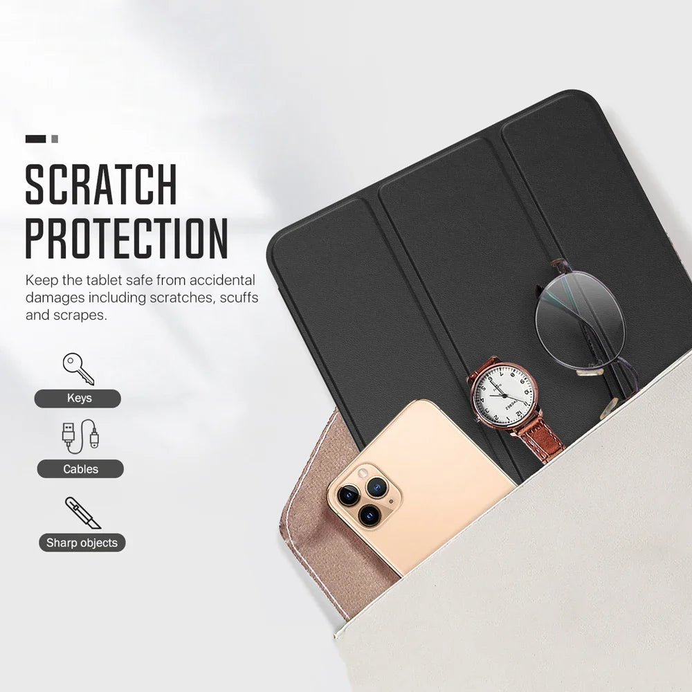 Tablet Stand Protection Flip For Samsung Galaxy Tab A8 10.5'' 2021 Cover for SM-X200 X205 Case Tri-fold Back Case for x200 Film