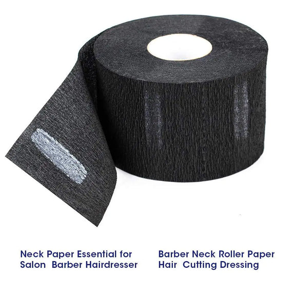 Barber Professional Black Neck Paper Barber Disposable Tissue Collar Tapes Salon Hairdressing Necks Covering Tools Accessories