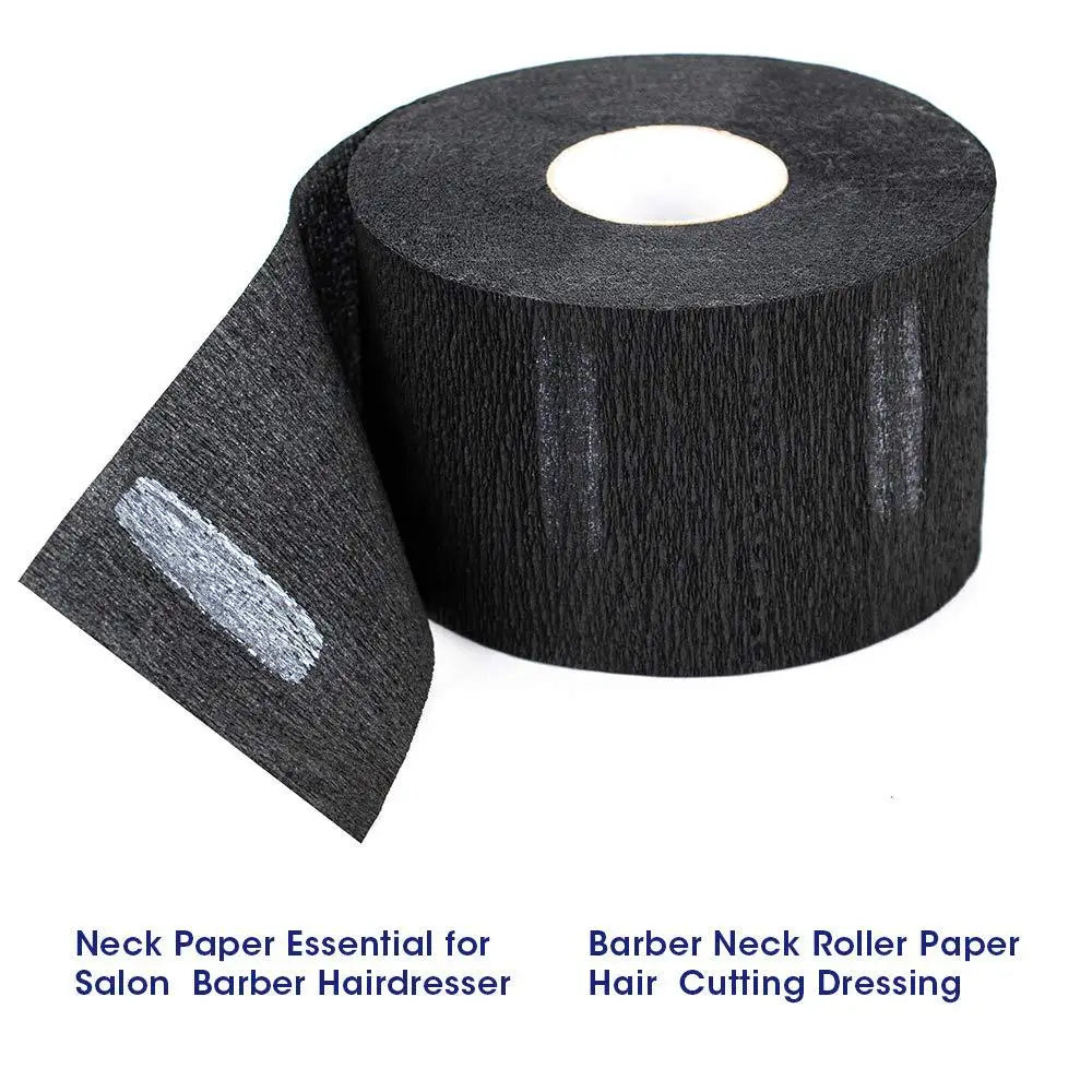 Barber Professional Black Neck Paper Barber Disposable Tissue Collar Tapes Salon Hairdressing Necks Covering Tools Accessories