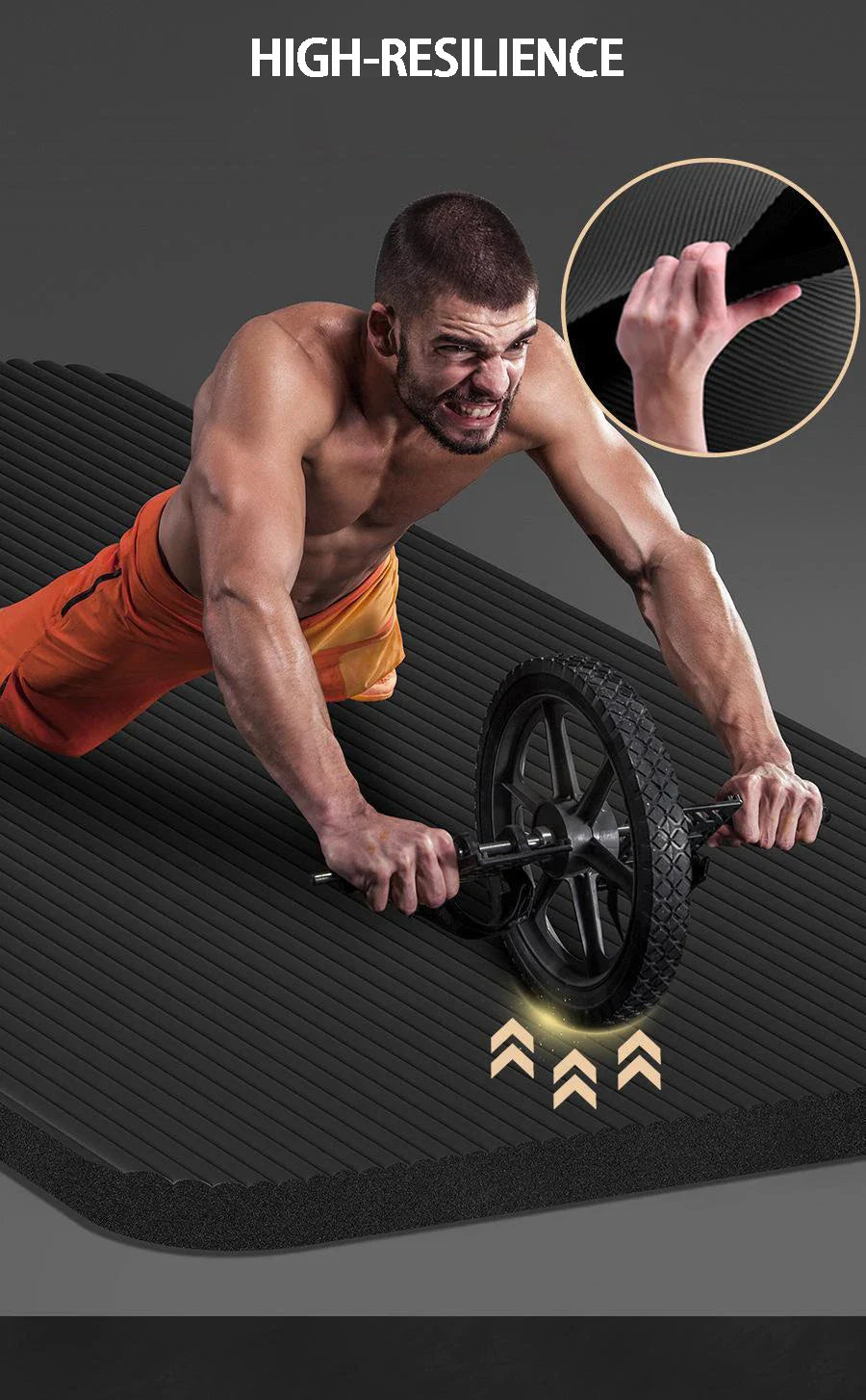 20mm Yoga Mat Extra Long and Thick Men's Specially Made High-quality Fitness Pilates Exercise and Health Fitness Mat