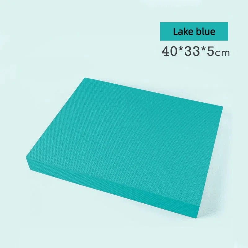 TPE Yoga Balance 5cm Mat Fitness Yoga Equipment Adult Plank Kneeling Mat Yoga Core Training Thickened Cushioned Exercise Mat