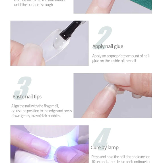 Nailpop Soft Gel Tips for Nails Extension System Ultra Matt Short Coffin Fake Nail Capsule for Handmade Press on Nails 100pcs