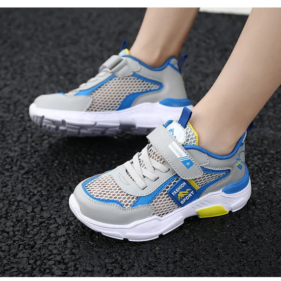 Single Net Children's Shoes Boys Sneakers Summer Breathable Non-slip Surface Girls Casual Tennis Sports Running Outdoor Shoes
