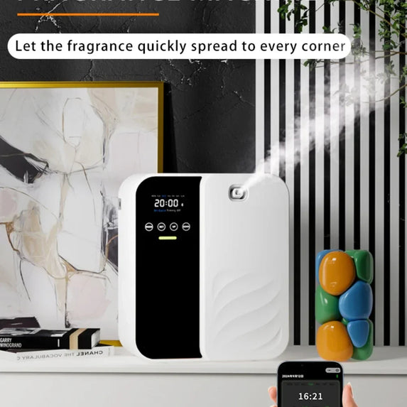 Wall Mounted Aroma Diffuser500ML Commercial Hotel Fragrance Machine Bar KTV Automatic Waterless Essential Oil Nebulizer Diffuser
