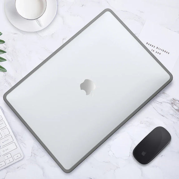 Laptop Case For 2022 MacBook M2 Pro 13 A2338 Cover with Cooling Holes TPU Edge PC Cover for 2023 M3 Pro 14 16.2 Air 15 Case