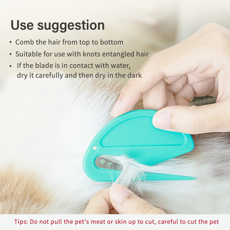 Pet Hair Removal Knot Dog 2024 Unknot Knife Shedding Grooming Shedding Trim Stainless Effectively Safe Cat Accessories Scissors