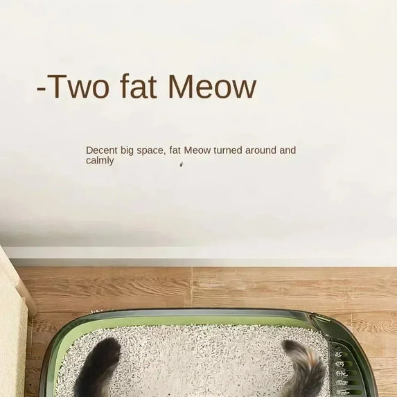 Kitty Sandbox Cat Litter Box Semi-enclosed Splashproof Cat Tray Cat Toilet Cleaning Basin Supplies Pet Toilet Kitten Tray Bedpan