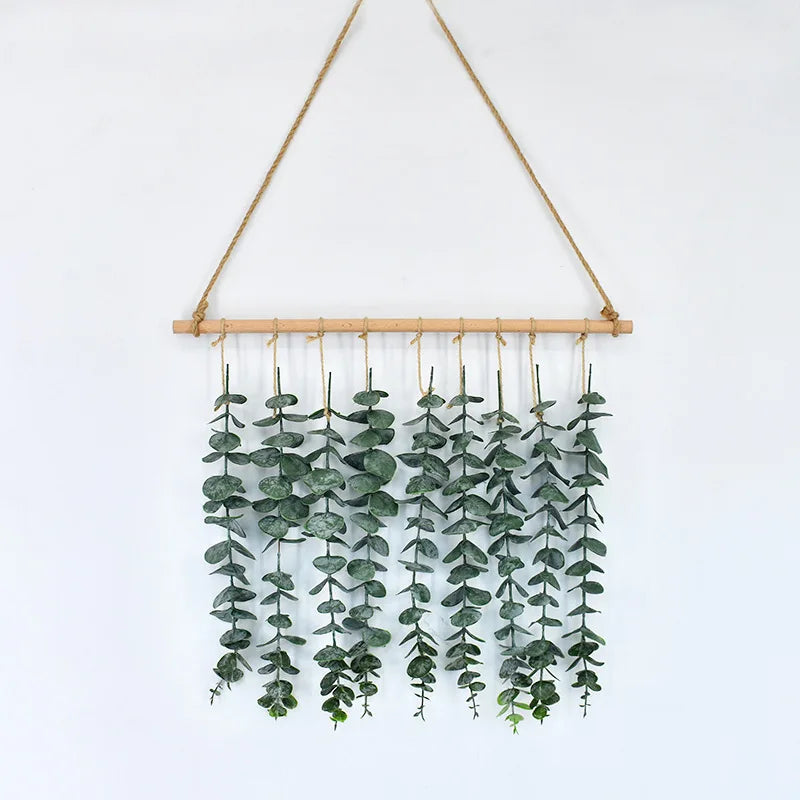Yannew 12pcs Artificial Eucalyptus Stems Silver Dollar Greenery Fake Plants for Wedding Bouquet Floral Arrangement Home Decor