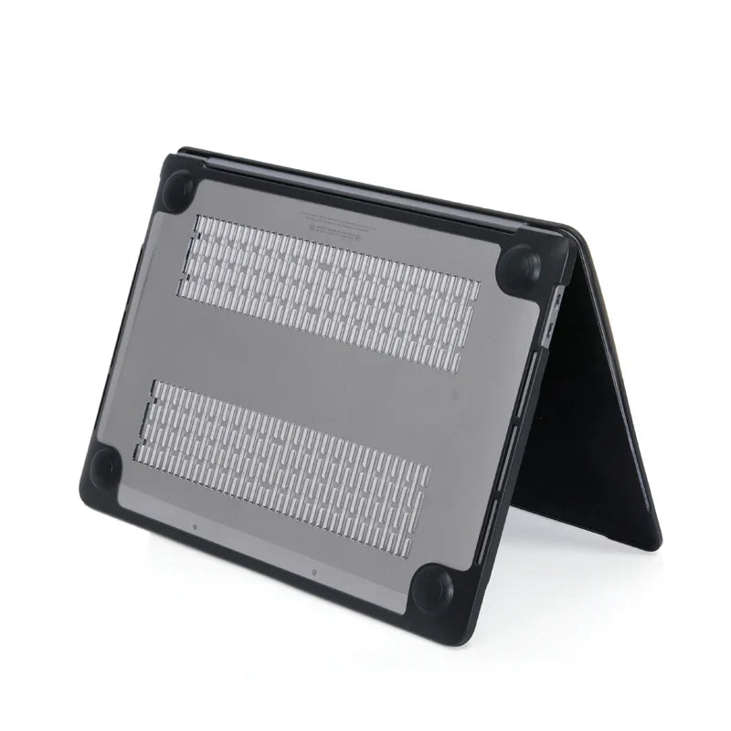 Laptop Case For 2022 MacBook M2 Pro 13 A2338 Cover with Cooling Holes TPU Edge PC Cover for 2023 M3 Pro 14 16.2 Air 15 Case