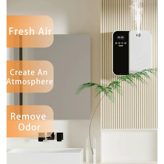 Wall Mounted Aroma Diffuser500ML Commercial Hotel Fragrance Machine Bar KTV Automatic Waterless Essential Oil Nebulizer Diffuser