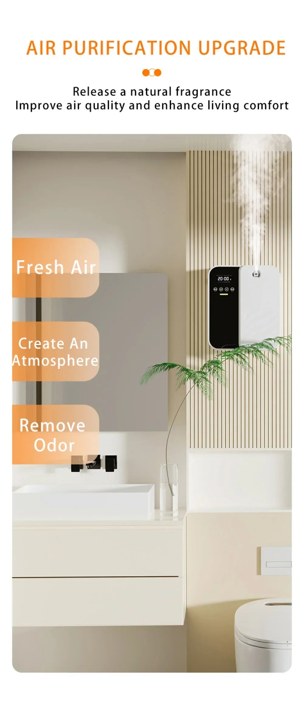 Wall Mounted Aroma Diffuser500ML Commercial Hotel Fragrance Machine Bar KTV Automatic Waterless Essential Oil Nebulizer Diffuser