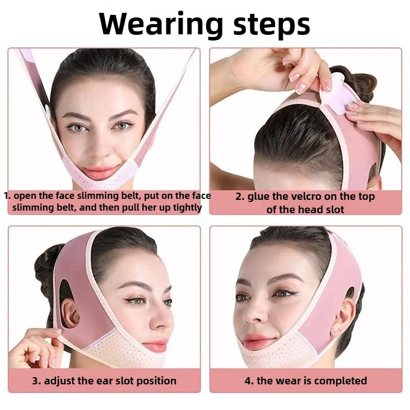 Thin Face Bandage V Face Lift Tightening Mask Facial Wrinkles Anti Sagging Facial Shaping Face Shield Improvement Double Chin