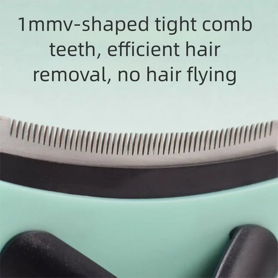 Removes Undercoat Cat Hair Removal Comb Dense Tooth Open Knot Dog Grooming Shedding Tools Gentle on Skin Comfortable Grip
