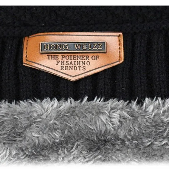 Beanies Men Winter Hat Women Knitted Hats For Men Cap Winter Beanie Caps Gorro Thick Warm Brimless Fur Bonnet Mens