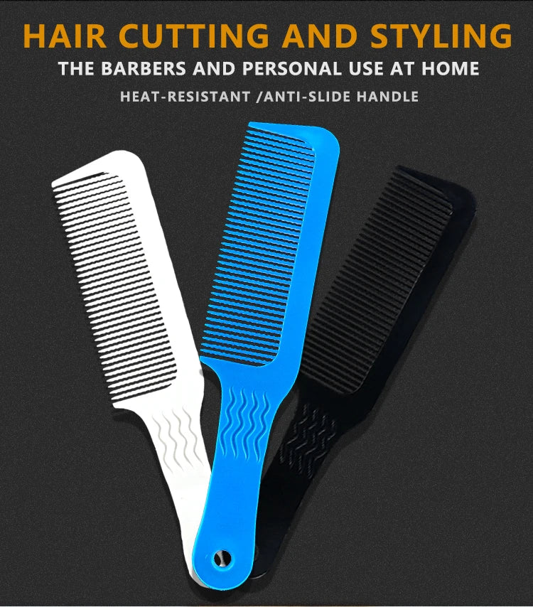 Barber Hairdressing Clipper Comb Anti Static Flat Top Comb for Hairdresser Barber Cutting Comb Professional Salon Beauty Tools