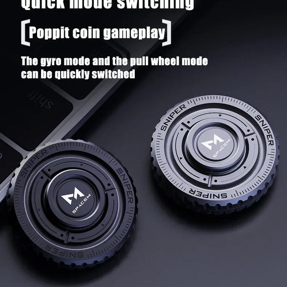 Fidget spinner Mechanical Coin Fingertip Stainless Steel EDC Anti-stress Fidget Slider Spinner Office Toys for Adult Gifts