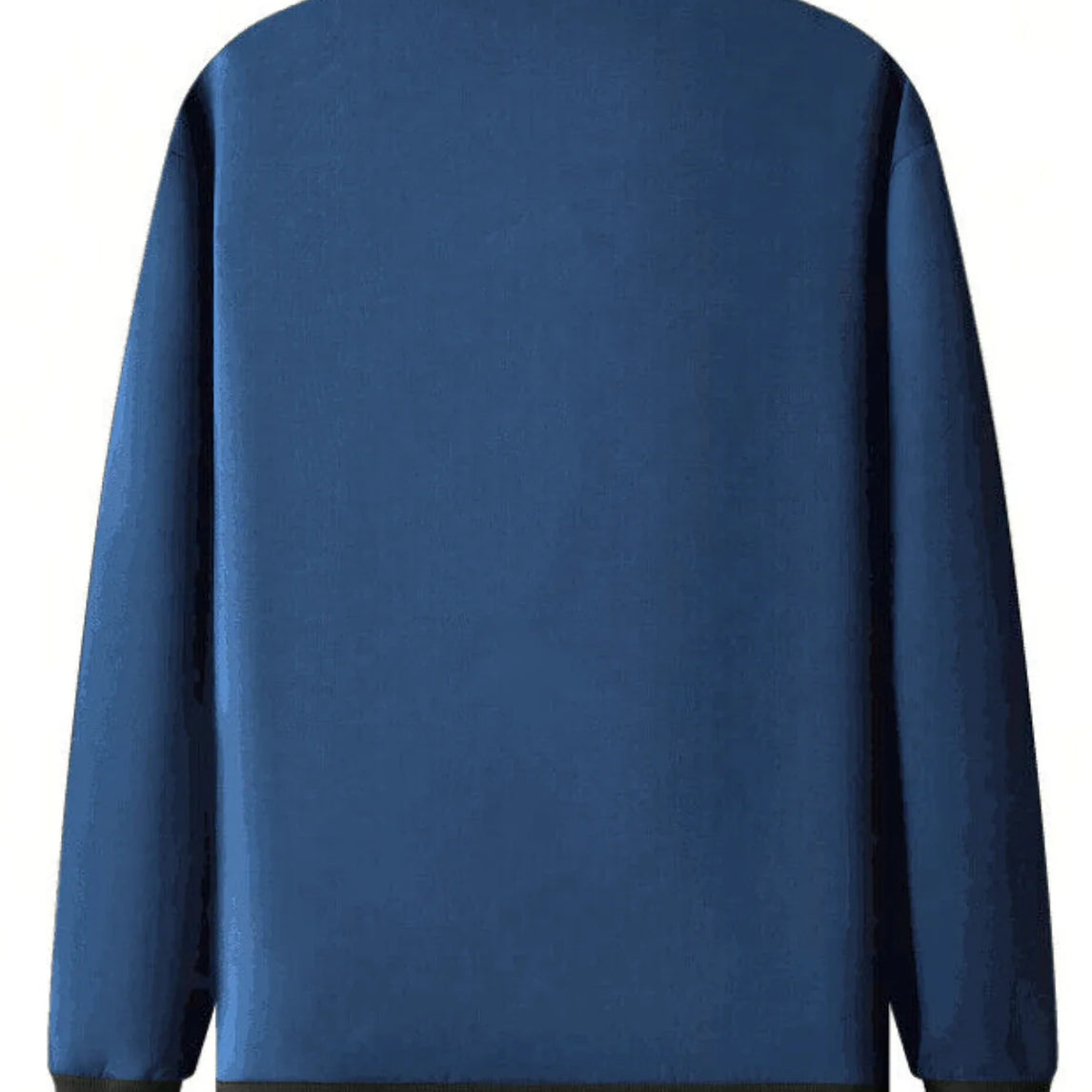 2024 Spring and Autumn New Baseball Collar Short Loose Solid Color Jacket Men's Business Casual Thin Coat Trend