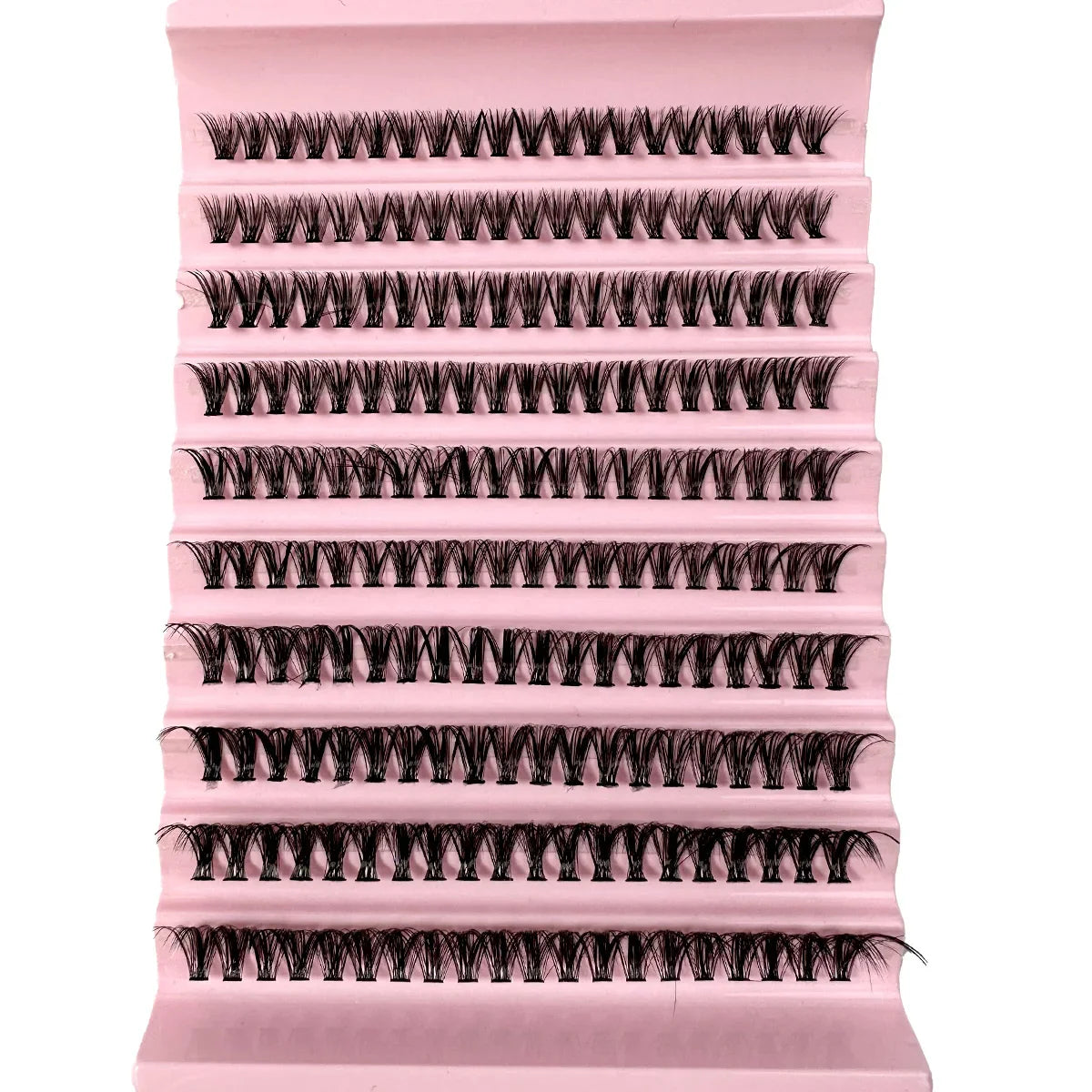 160D 8-20mm 5D Fluffy Thick Soft Individual DIY Clusters Eyelash Extension D Curl 280pcs Natural Segmented Eyelash Makeup Tools