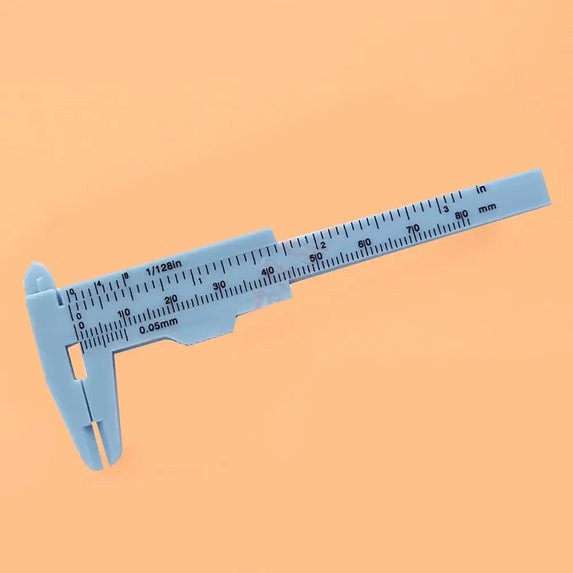 Portable 80mm Plastic Eyebrow Measuring Vernier Caliper Tattoo Microblading Caliper Ruler Permanent Makeup Measurement Tools