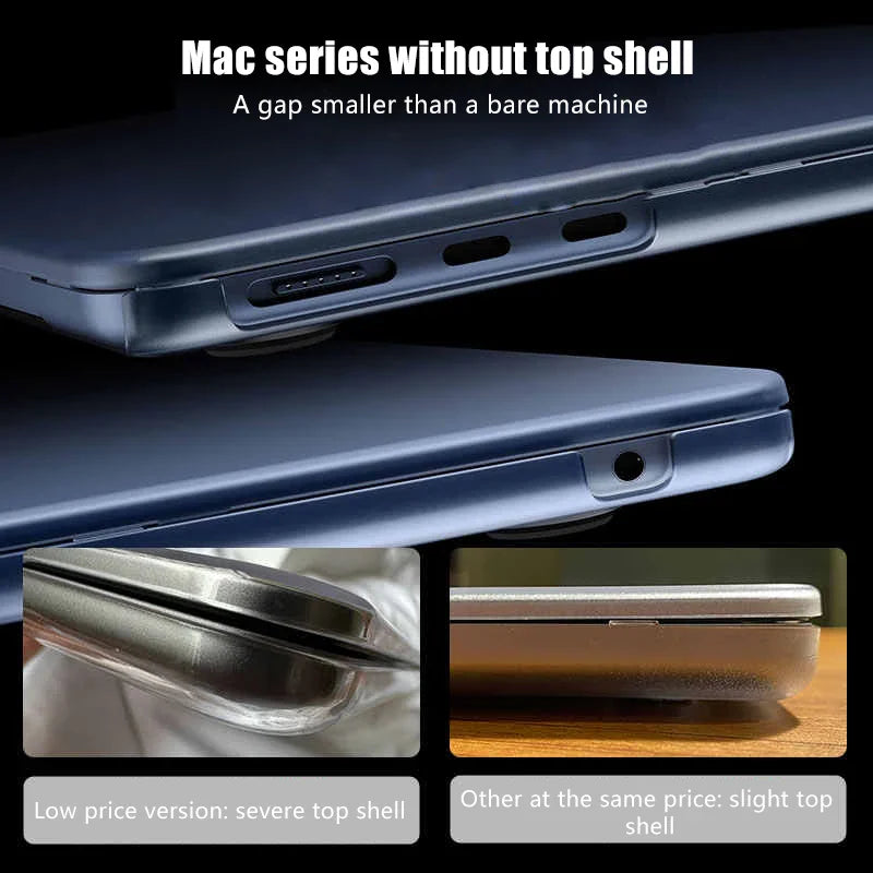 Ultra thin 2025 M4 Laptop Case For MacBook Air 13 15.3 13.6 Case M4 M2 M3 Funda Macbook Pro 13 M1 14.2 16 16.2 Case 2024 2023