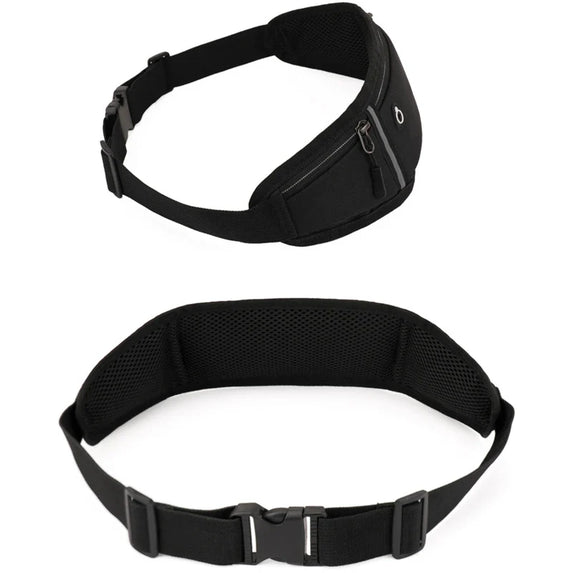 Running Waist Bag Lightweight Waterproof Reflective Strip Waist Fanny Pack Gym Sport Running Waist Pack Adjustable Elastic Strap