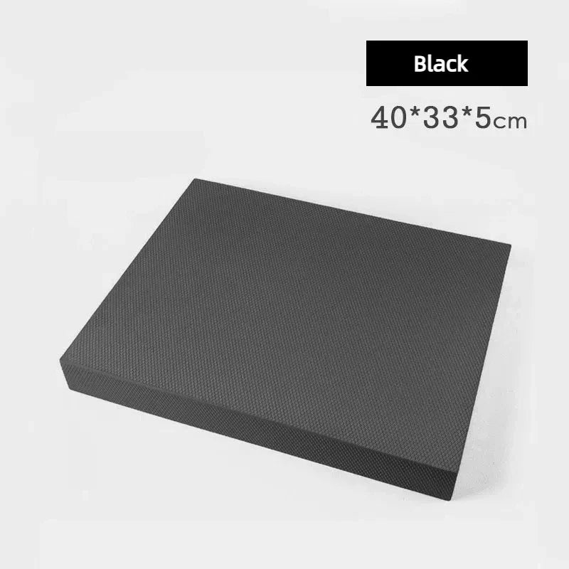 TPE Yoga Balance 5cm Mat Fitness Yoga Equipment Adult Plank Kneeling Mat Yoga Core Training Thickened Cushioned Exercise Mat