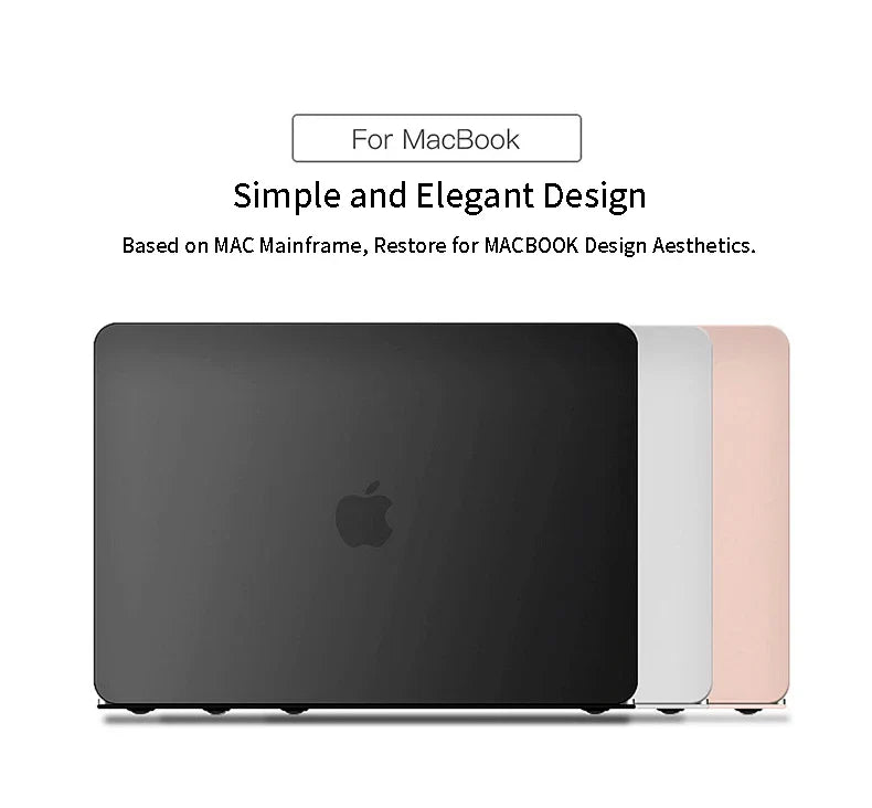Frosted Laptop Case For 2020 Macbook Pro 13 Touch Bar A2159 A2289 A2338 Air 13 inch A2337 A2179 A1932 A1466 With Keyboard Cover