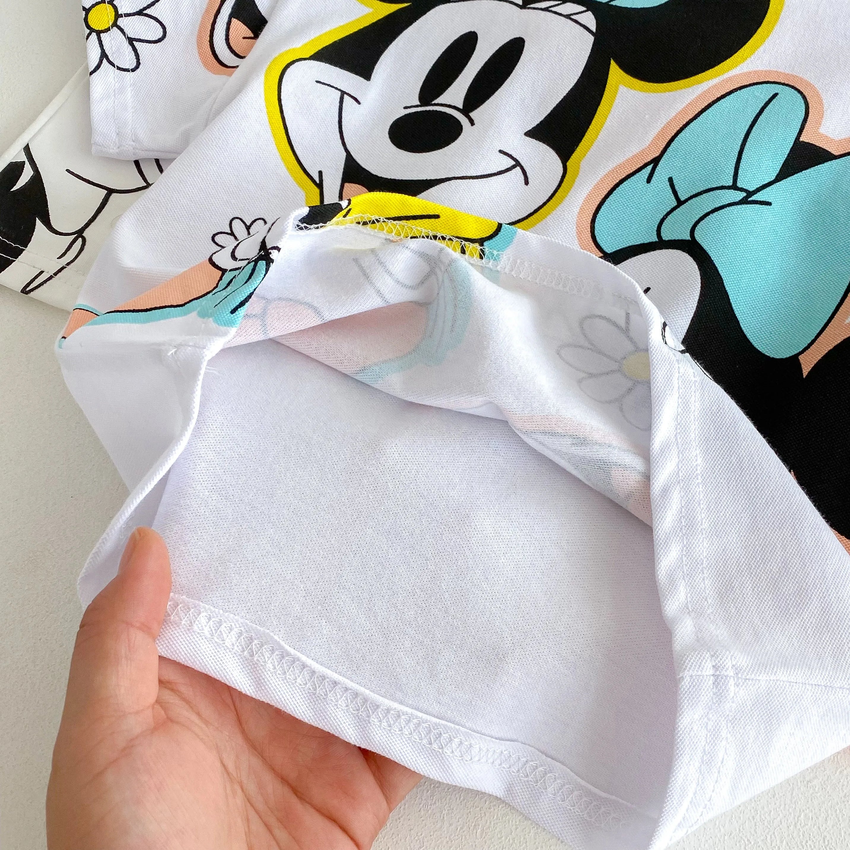 Trendy Brand Baby Girl T-shirt Shorts Set Summer Clothing Children's Wear Short Sleeve Suit Kids Disney Cartoon Cute Tracksuits