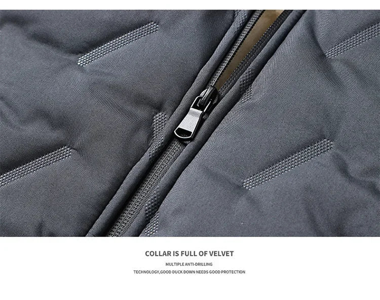 Men's Cotton Jacket Lamb Velvet Winter Loose Outerwear Fleece Lined Thick Warm Windproof Stand Collar Casual Jacket