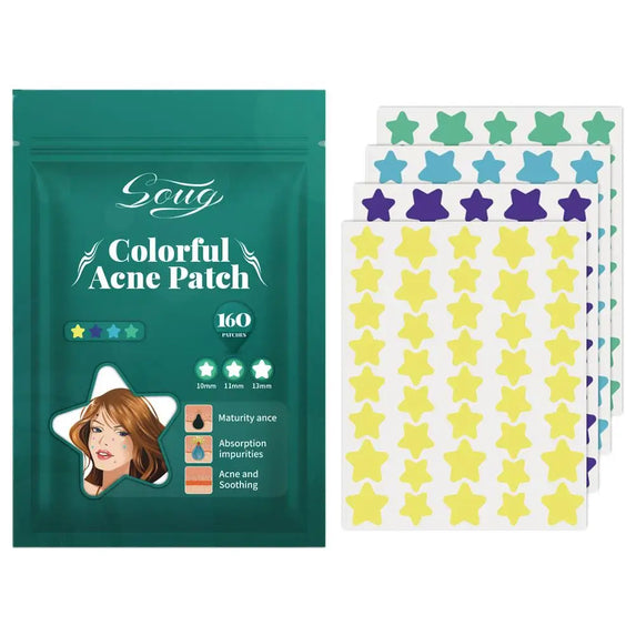 5/6ps Color Star Invisible Skin Care Patch PE Material Waterproof A Variety Of Colors To Choose