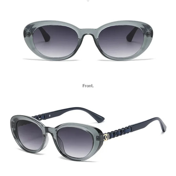 2025 Oval Sunglasses for Women Small Frame Luxury Designer High Quality Sunglass Men Fashion Lentes De Sol Mujer Gafas