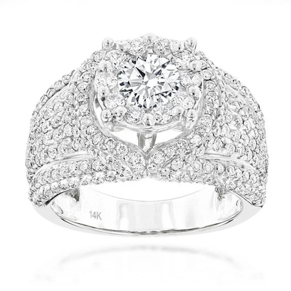 Ofertas Hip Hop Style Trendy Men Women Rings Copper Ring Iced Out Bling Pave Cubic Zirconia Geometry Ring Charms