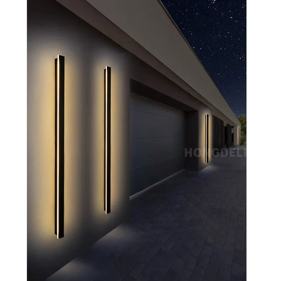 Waterproof outdoor wall light LED long wall light IP65 aluminum Garden villa porch decorative light 110V 220V outdoor  lighting
