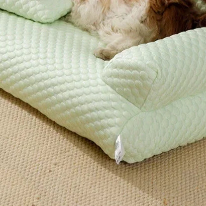 Cat Summer Beds Pet Sofa Dog Nest Removable Washable Waterproof Breathable Ice Silk Soft Cat Bed Small Kitten House