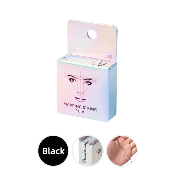 10m for Mapping Eyebrow Marker Thread Tattoo Brows Point 1 Box MAPPING STRING Microblading Eyebrow Pre-Inked Tattoo PMU String